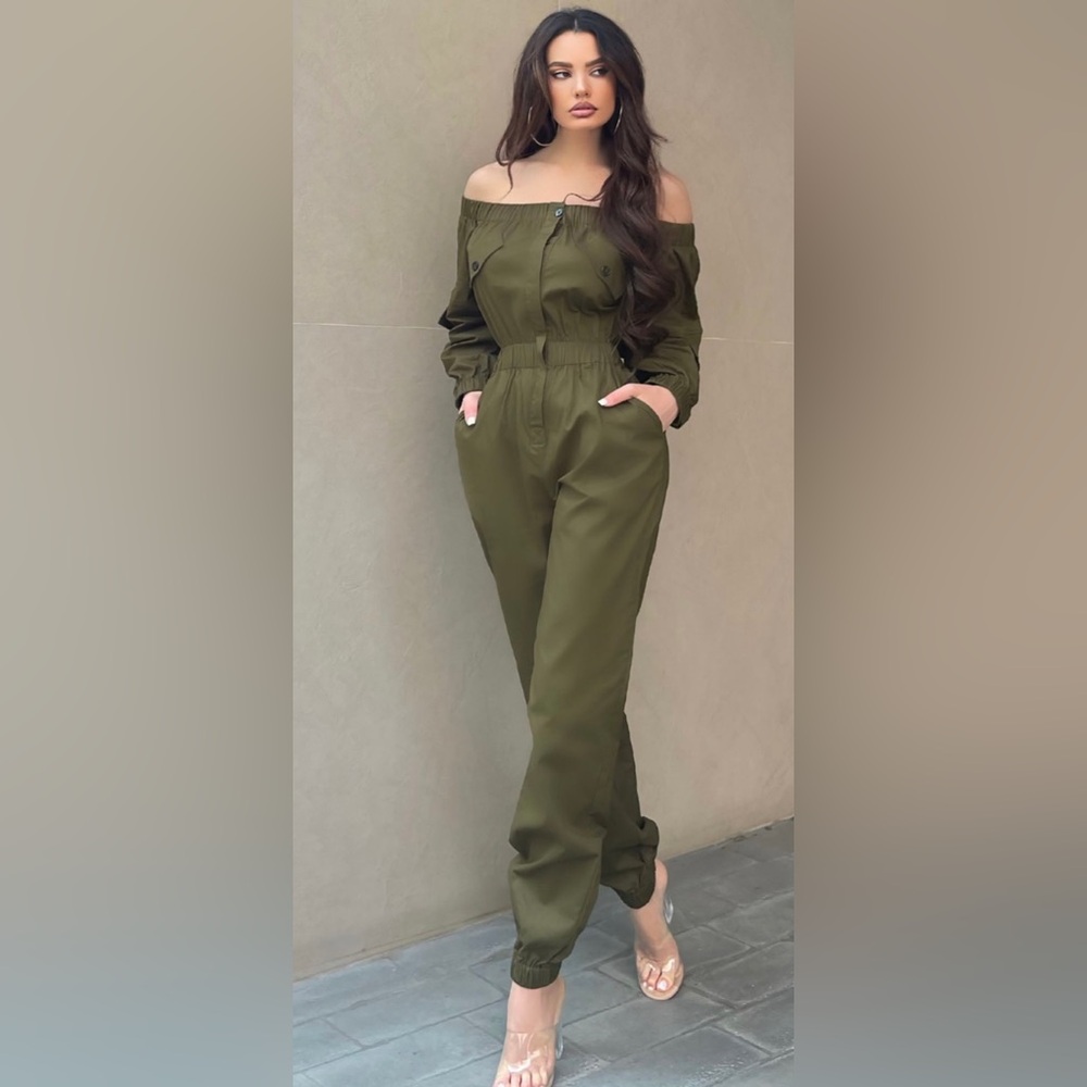 Olive Green Women's Jumpsuit